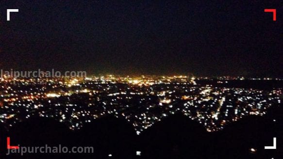 Jaipur night view from Nahargarh fort