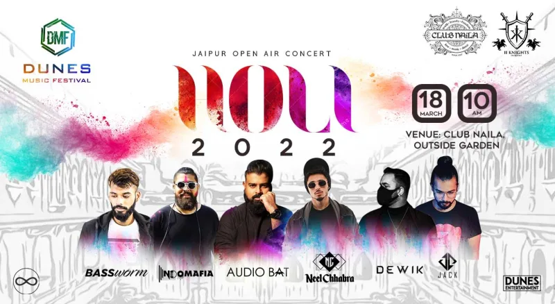 Jaipur Open Air Holi Concert 2022 (DUNES 2022)