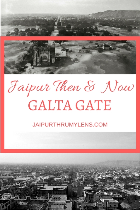 Jaipur Then and Now Galta Gate Sun Temple Galtaji #jaipur #oldphoto #travel #environment