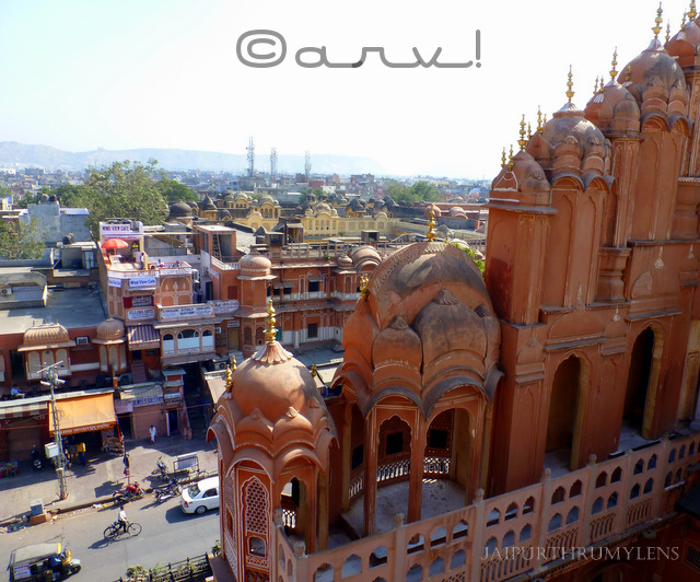 hawa mahal jaipur view from the top image overlooking the sirehdyodi bazaar jaipurthrumylens